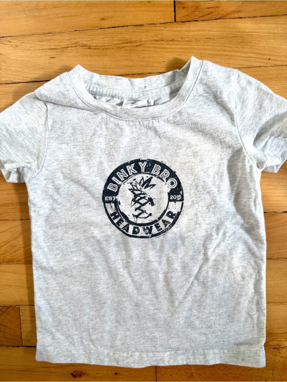 Binky Bro Gray Short-Sleeve Logo Tee